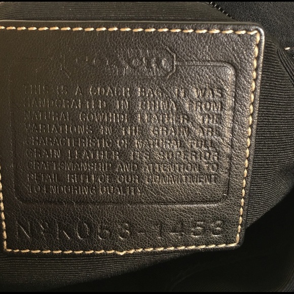 Black Coach Shoulder Bag with Silver Hardware - Picture 6 of 9